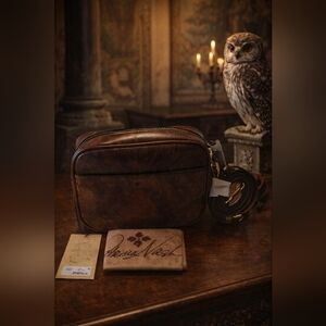 NWT UNUSED Patricia Nash Italian Leather JOSIE Owl PRINT Crossbody